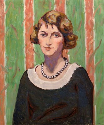Lot 114 - Allen Tucker American, 1866-1939 White Beads...