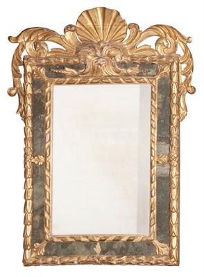 Lot 296 - Continental Style Giltwood Mirror Height 52...