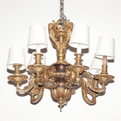 Lot 462 - Empire Style Gilt and Patinated-Metal...