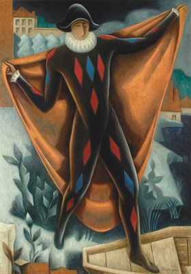 Lot 17 - Jean Metzinger French, 1883-1956 Arlequin...