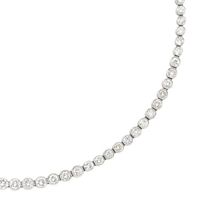Lot 83 - Platinum and Diamond Necklace