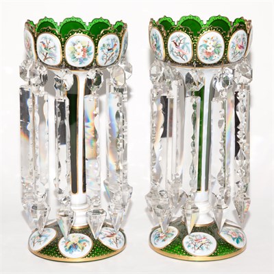Lot 182 - Pair of Bohemian Style Gilt and Polychrome...