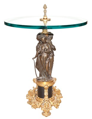 Lot 447 - Louis XVI Style Gilt and Patinated-Metal and...