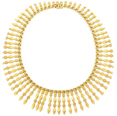 Lot 248 - Gold Fringe Necklace
