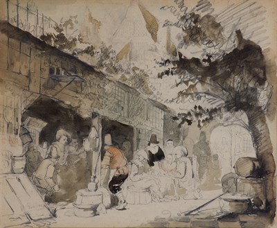 Lot 65 - Hendrik Jan Augustyn Leys Belgian, 1815-1869...