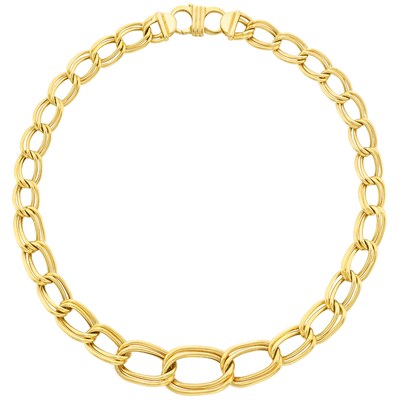 Lot 408 - Gold Link Necklace