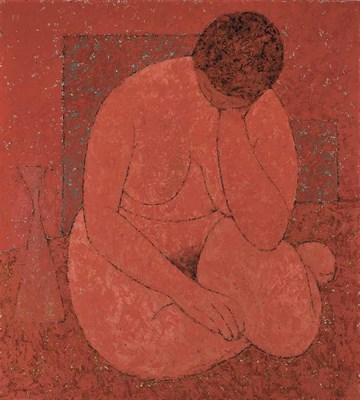 Lot 202 - Louay Kayyali Syrian, 1934-1978 In Pensiero,...