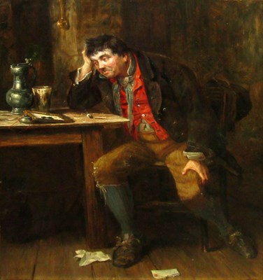 Lot 120 - 19th Century School Inconsolable, 1887 Signed...