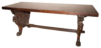 Lot 449 - Renaissance Revival Style Walnut Stained and...