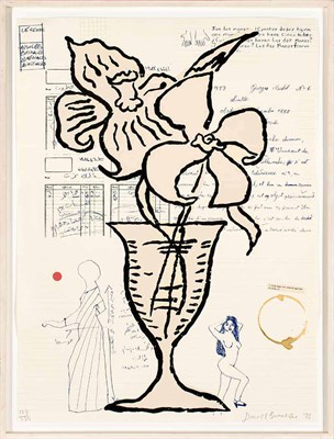 Lot 2 - Donald Baechler (b. 1946) FLOWERS Color...