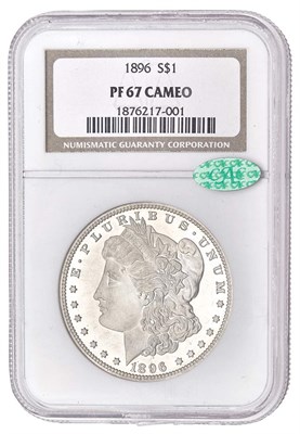 Lot 1124 - United States 1896 Morgan Dollar Proof 67...