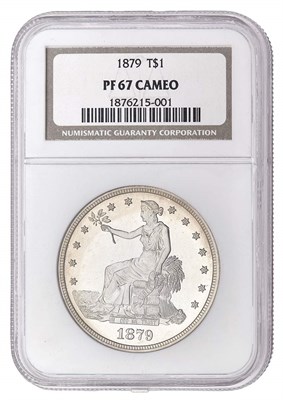 Lot 1120 - United States 1879 Trade Dollar Proof 67 Cameo...