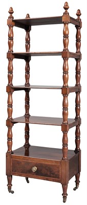 Lot 286 - American Mahogany Etagere Second quarter of...