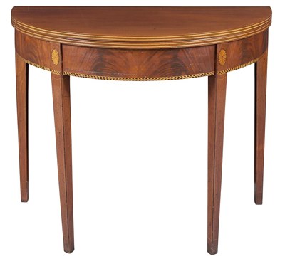 Lot 138 - George III Mahogany Fold-Over Games Table Of...