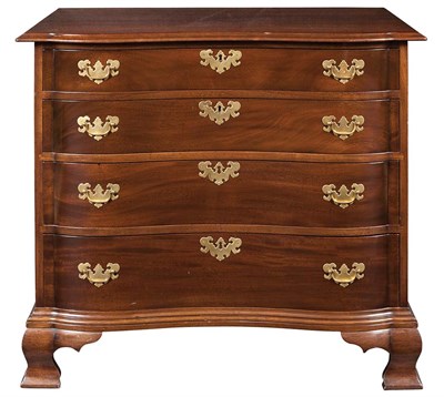 Lot 143 - Chippendale Style Mahogany Reverse Serpentine...