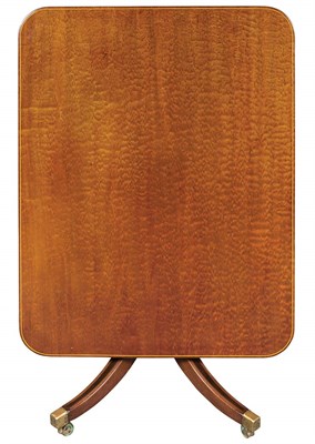 Lot 165 - Regency Inlaid Figured Mahogany Tilt Top...