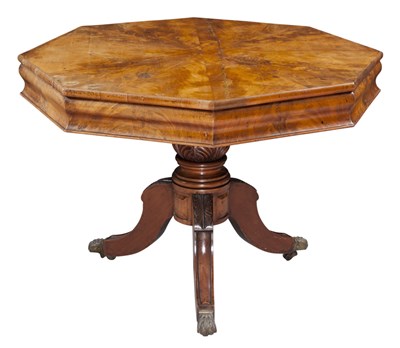 Lot 215 - Classical Mahogany Center Table 19th Century...