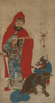 Lot 433 - A Chinese School Painting of Zhong Kuei Qing...