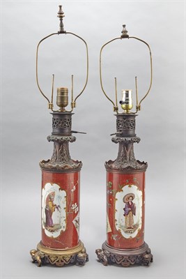 Lot 320 - Pair of Chinese Gilt-Bronze Mounted French or...