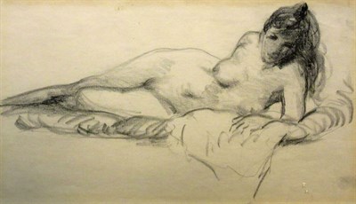 Lot 41 - Robert Henri American, 1865-1929 (i) Reclining...