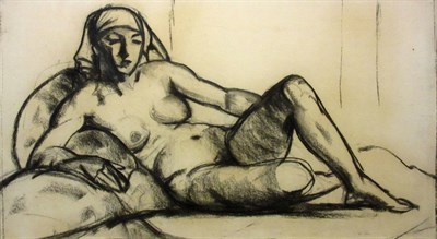 Lot 43 - Robert Henri American, 1865-1929 Odalisque...