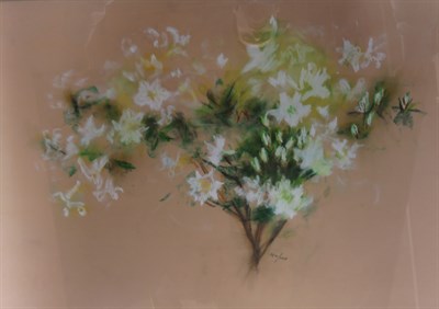 Lot 61 - Loren MacIver American, 1909-1998 White Azalea,...