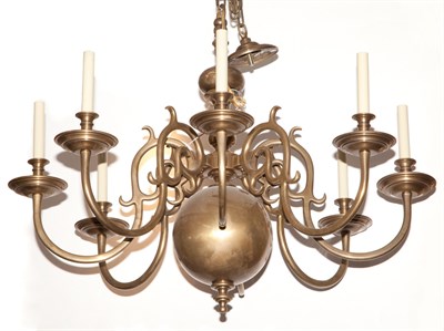 Lot 622 - Dutch Baroque Style Brass Eight-Light...