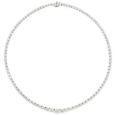Lot 311 - Platinum and Diamond Necklace