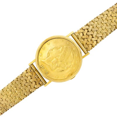 Lot 560 - Gentleman's Gold Coin Wristwatch, Eska