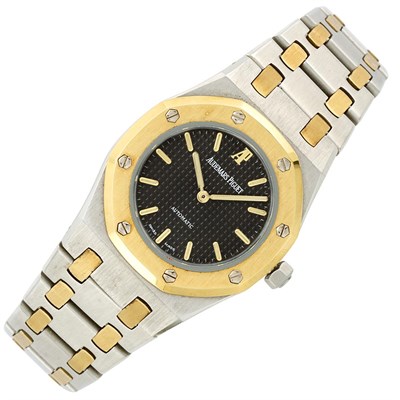 Lot 355 - Stainless Steel and Gold 'Royal Oak' Wristwatch, Audemers Piguet, No. 213