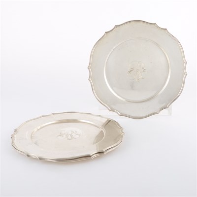 Lot 415 - Set of Four Gorham Sterling Silver Chargers...