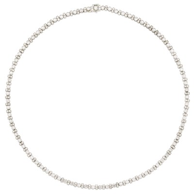 Lot 733 - Platinum and Diamond Necklace