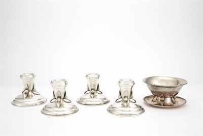 Lot 321 - Set of Four Canadian Sterling Silver Low...