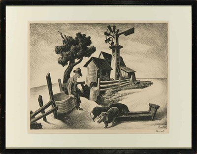 Lot 3 - Thomas Hart Benton (1889-1975) HOMESTEAD (FATH...