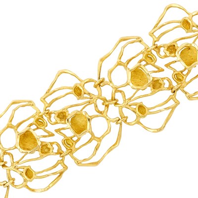 Lot 260 - Abstract Gold Cuff Bracelet, Gubelin