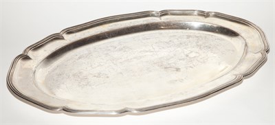 Lot 470 - Continental Silver Meat Platter Length 24 1/2...
