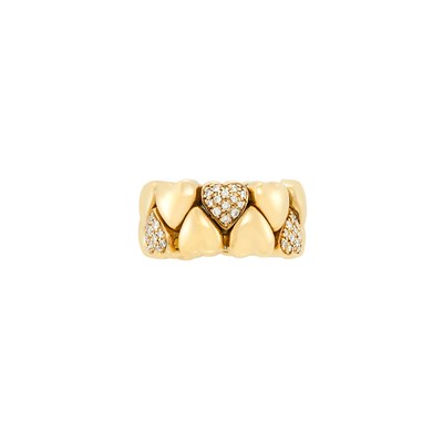 Lot 254 - Flexible Gold and Diamond Band Ring, Cartier