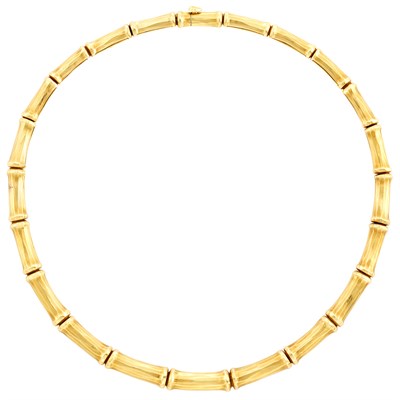 Lot 264 - Gold Bamboo Necklace, Cartier