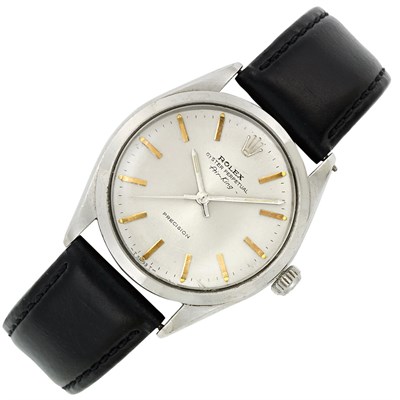 Lot 344 - Gentleman's Stainless Steel 'Air-King' Wristwatch, Rolex, Ref. 5500