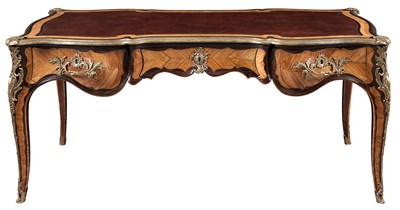 Lot 207 - Continental Rococo Gilt-Metal Mounted...
