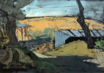 Lot 91 - Joseph Solman American, 1909-2008 Landscape...