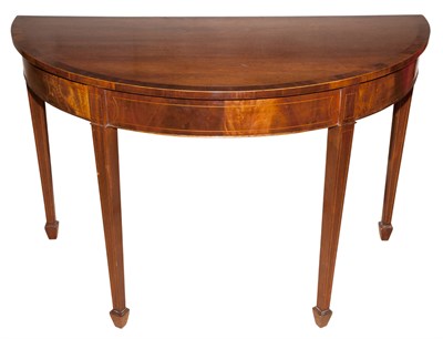 Lot 186 - Pair of George III Style Inlaid Mahogany...