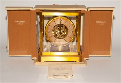 Lot 164 - Le Coultre Brass Atmos Clock