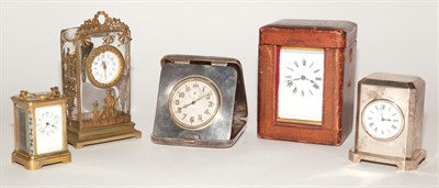 Lot 163 - Group of Four Carriage Clocks Height of...