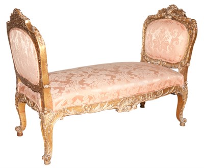 Lot 586 - Louis XV Style Upholstered Giltwood Window...