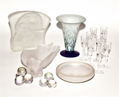 Lot 129 - Group of Glass Table Articles Approximately...