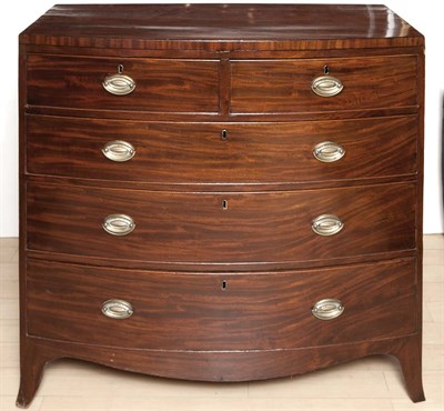 Lot 305 - George III Inlaid Mahogany Chest of Drawers...