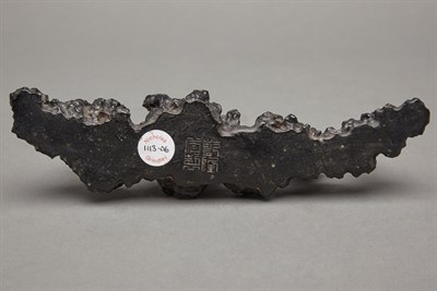 Lot 61A - Chinese Black Ceramic Brushrest In the form of...