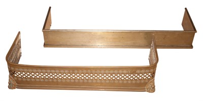 Lot 167 - Two Brass Fire Fenders Length of largest 42...