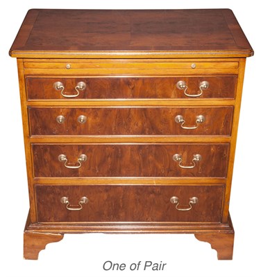 Lot 192 - Pair of Georgian Style Mahogany Chests of...